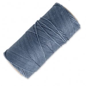 brightstars Gewachstes Polyestergarn Jeans  (384) - Linhasita® gewachstes Polyestergarn, 1 mm für Schmuck