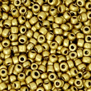 brightstars Glasperlen Rocailles 3 mm Metallic antikes Gold DIY Schmuckherstellung (100 Stück)