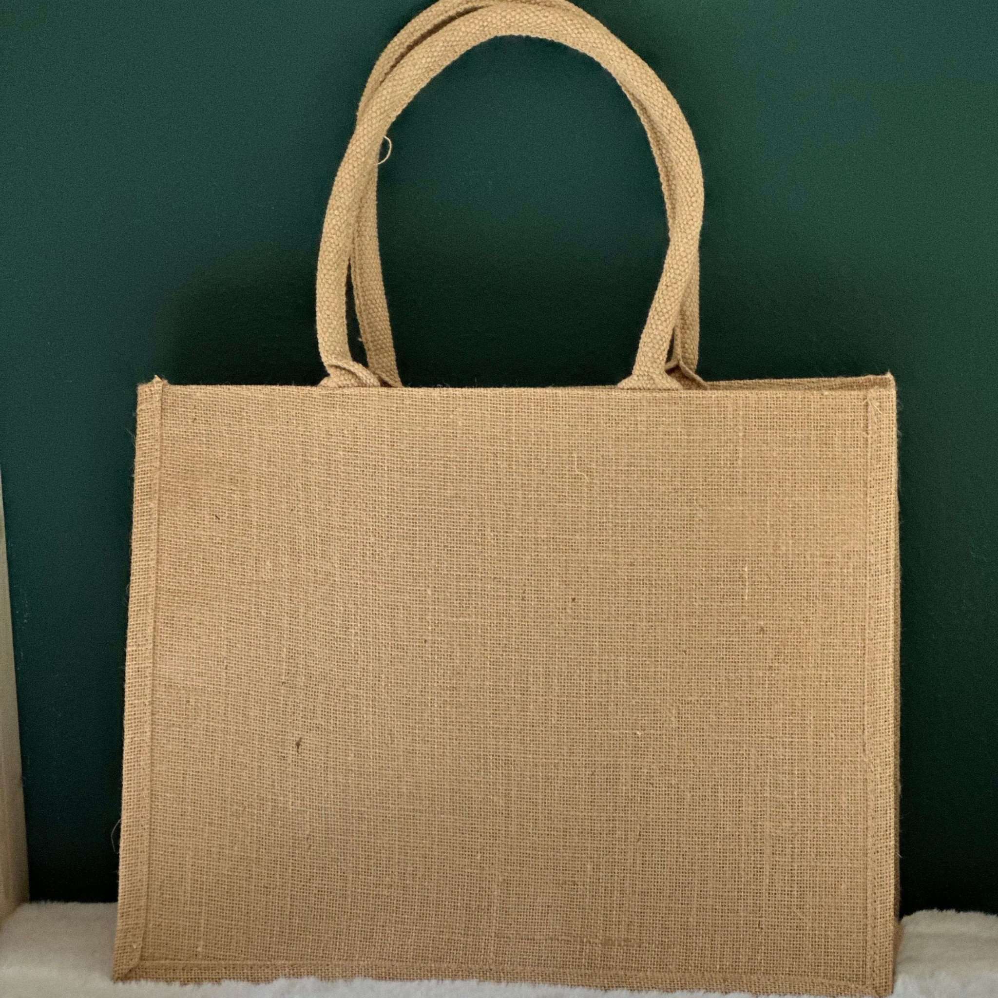 brightstars Jute Baumwoll-Tasche Größe L