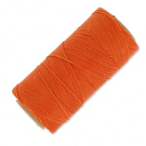 brightstars Maker-Equipment 387 - Orange / 10 m Linhasita® gewachstes Polyestergarn 1mm für Schmuck Orange (387)