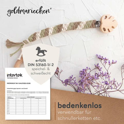 brightstars Mehrfach gedrehtes Garn Bundle (Naturell. Taupe und Salbei) Makramee Garn, 3mm mehrfach gedreht | naturell (200m) | taupe & salbei (je 100m) goldmariechen®