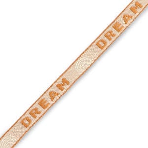 brightstars Schmuckband mit Schriftzug "DREAM" Beige-Braun