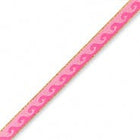 Schmuckband mit Text Waves Fuchsia-Light pink