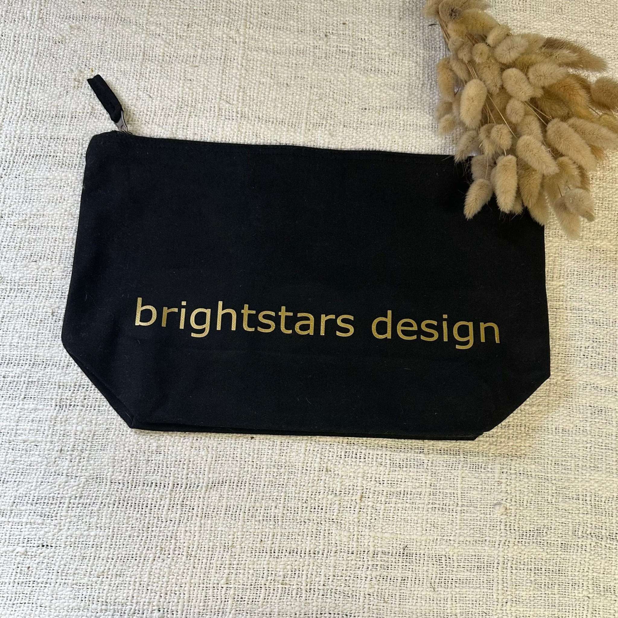 brightstars Size L - Schwarz Canvas Accessory Bag von Westford Mill