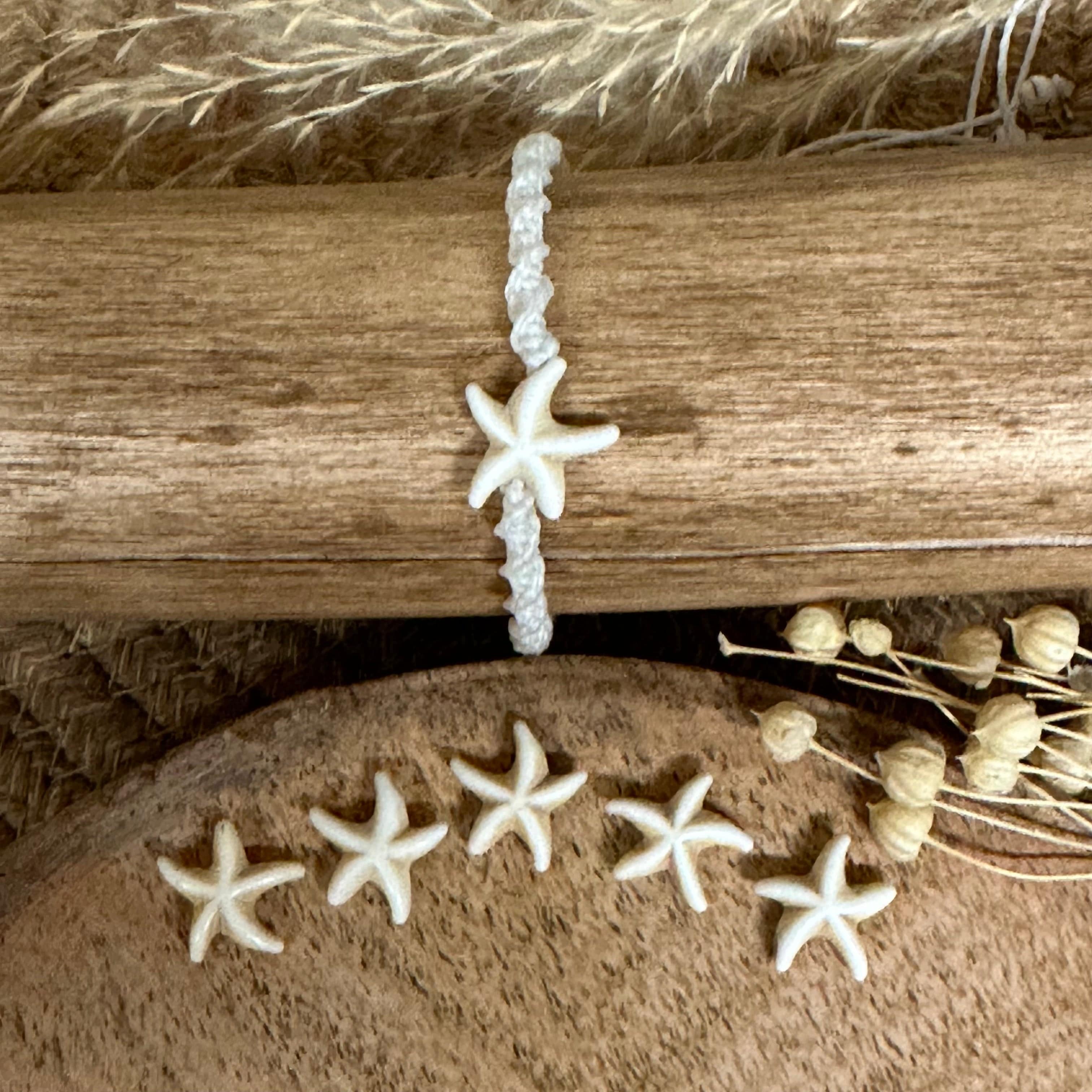 brightstars Wunderschöner Seestern Stein  für DIY Ohrring Armband Halskette Schmuckherstellung