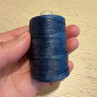 1 x Gewachstes Mikromakrameegarn | Blau | circa 1 mm x circa 80-100  m