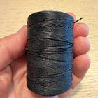 1 x Gewachstes Mikromakrameegarn | Schwarz | circa 1 mm x circa 80-100  m